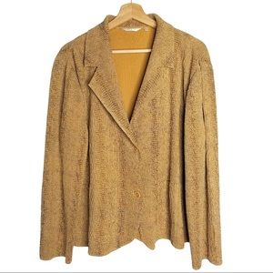 CCC | tan faux snakeskin jacket
